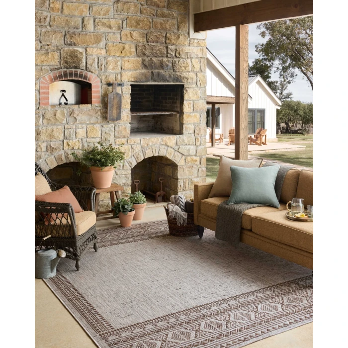 Loloi Easton Coffee / Dove ESN-01 2ft.-3in. X 3ft.-9in. Rect. Rug