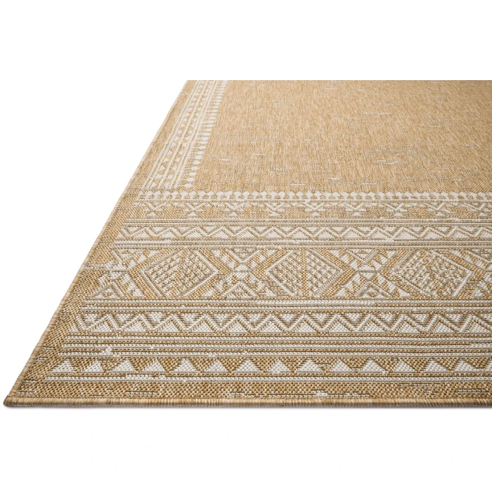 Loloi Easton Ivory / Wheat ESN-01 18in. X 18in. Sample Rect. Rug