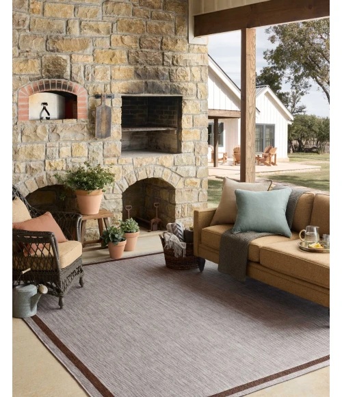 Loloi Easton Dove / Coffee ESN-02 2ft.-3in. X 3ft.-9in. Rect. Rug