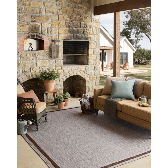 Loloi Easton Dove / Coffee ESN-02 4ft. X 6ft. Rect. Rug