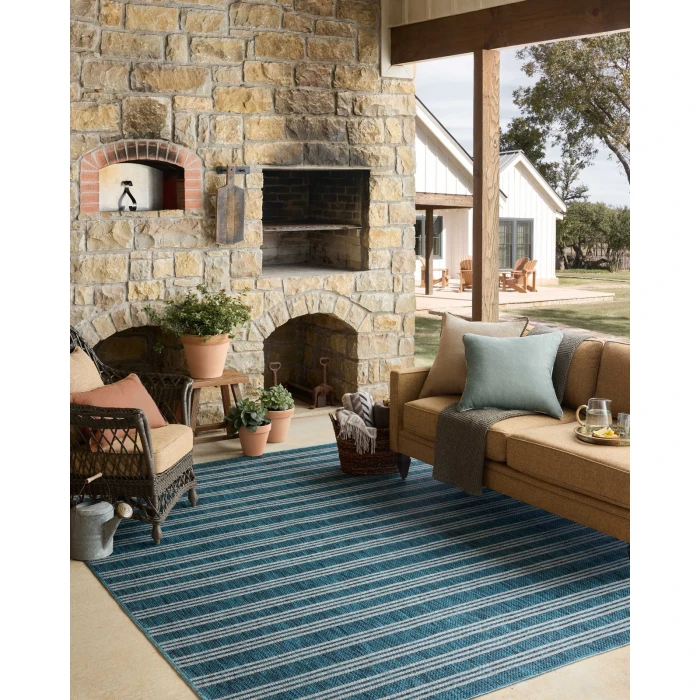 Loloi Easton Teal / Fog ESN-04 2ft.-3in. X 3ft.-9in. Rect. Rug