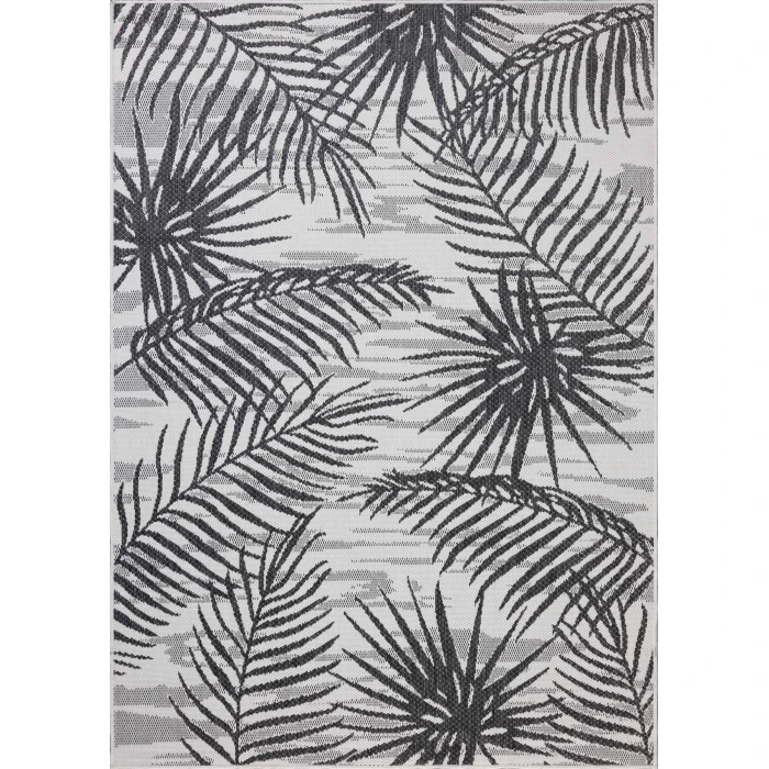 Loloi Easton Ivory / Onyx ESN-09 18in. X 18in. Sample Rect. Rug