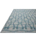 Loloi Easton Fog / Teal ESN-10 2ft.-3in. X 3ft.-9in. Rect. Rug