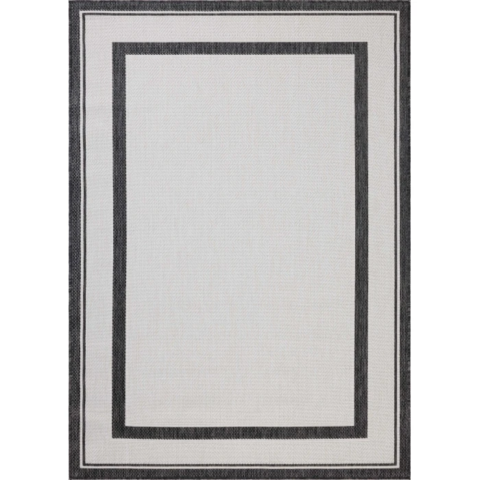 Loloi Easton Onyx / Ivory ESN-11 6ft.-7in. X 9ft.-4in. Rect. Rug