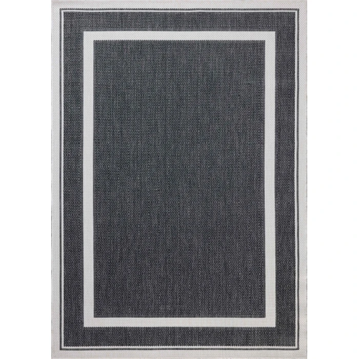 Loloi Easton Onyx / Ivory ESN-11 6ft.-7in. X 9ft.-4in. Rect. Rug
