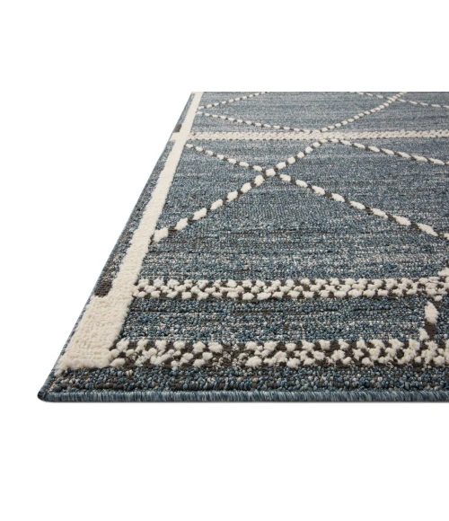 Loloi II Fabian Denim / Charcoal 2'-7" x 10'-0" Runner Rug