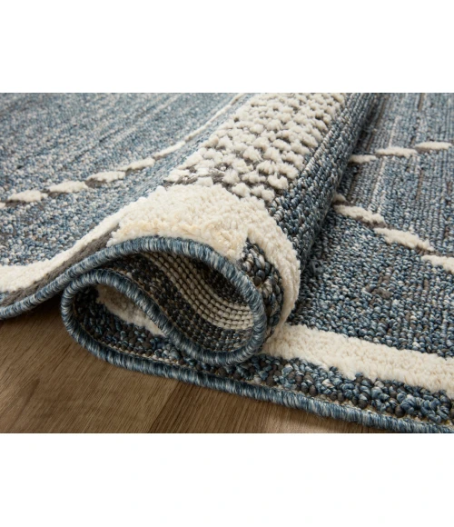 Loloi II Fabian Denim / Charcoal 2'-7" x 10'-0" Runner Rug