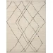 Loloi Fabian Ivory / Charcoal FAB-02 9 ft. 2 in. X 13 ft. Rectangle Rug