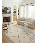 Loloi II Fabian Ivory / Charcoal 5'-3" x 7'-6" Area Rug