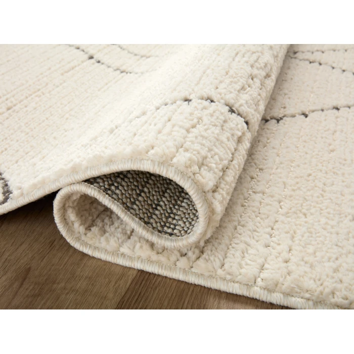 Loloi II Fabian Ivory / Charcoal 7'-10" x 10' Area Rug