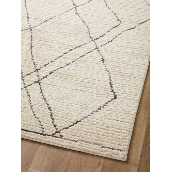 Loloi II Fabian Ivory / Charcoal 7'-10" x 10' Area Rug