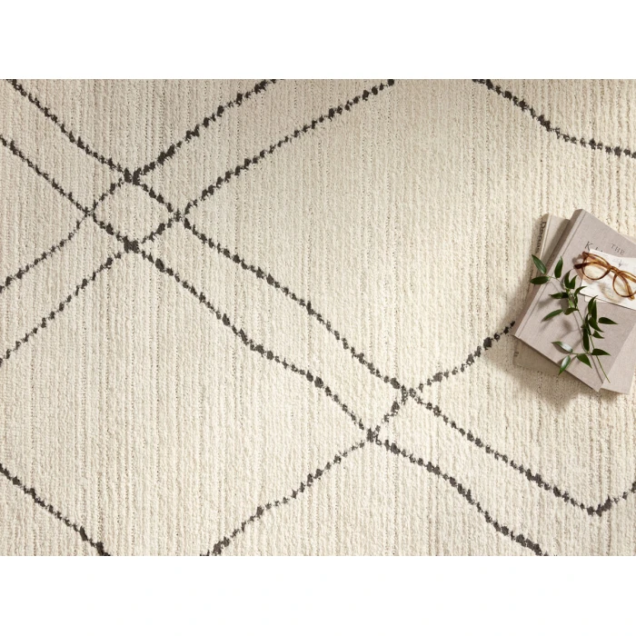 Loloi II Fabian Ivory / Charcoal 7'-10" x 10' Area Rug