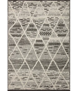Loloi Fabian FAB-03 Charcoal / Ivory Area Rug 5 ft. 3 in. X 7 ft. 6 in. Rectangle