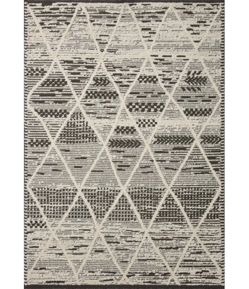 Loloi II Fabian Charcoal / Ivory 5'-3" x 7'-6" Area Rug