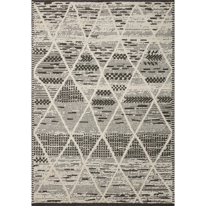 Loloi II Fabian Charcoal / Ivory 2'-7" x 10'-0" Runner Rug