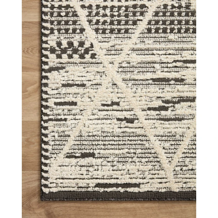 Loloi II Fabian Charcoal / Ivory 2'-7" x 10'-0" Runner Rug