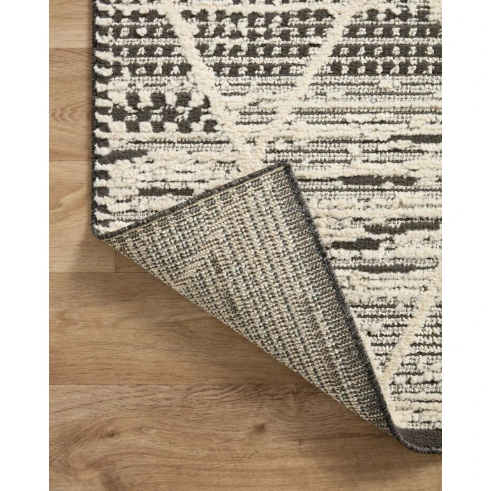 Loloi II Fabian Charcoal / Ivory 2'-7" x 10'-0" Runner Rug