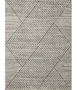 Loloi Fabian FAB-06 Charcoal / Ivory Area Rug 2 ft. 7 in. X 12 ft. 0 in. Rectangle