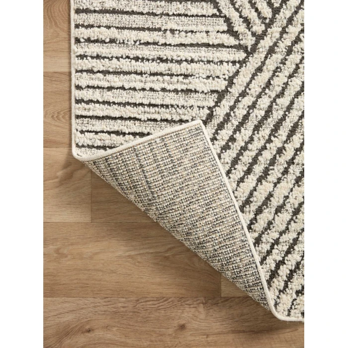 Loloi Fabian Charcoal / Ivory FAB-06 7 ft. 10 in. X 10 ft. Rectangle Rug