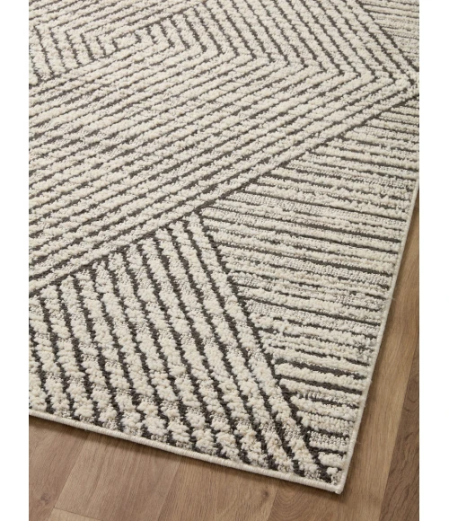 Loloi II Fabian Charcoal / Ivory 2'-7" x 12'-0" Runner Rug
