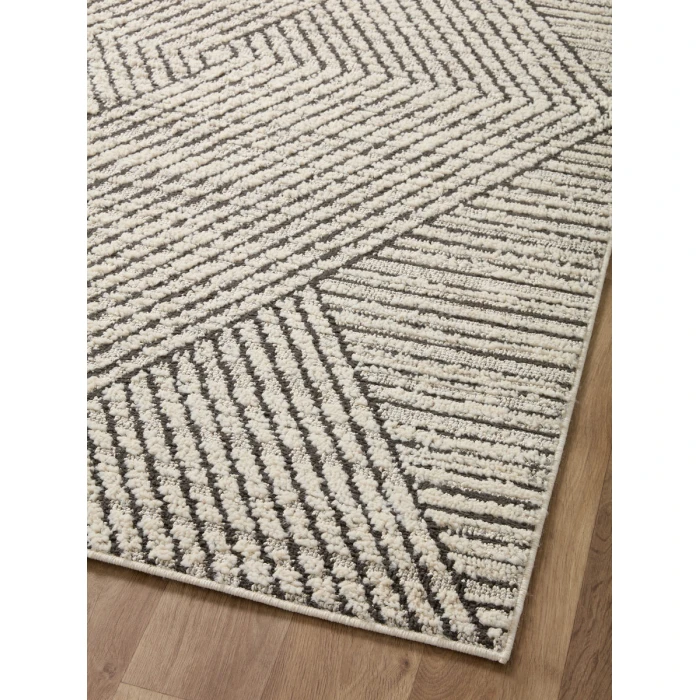 Loloi Fabian Charcoal / Ivory FAB-06 7 ft. 10 in. X 10 ft. Rectangle Rug