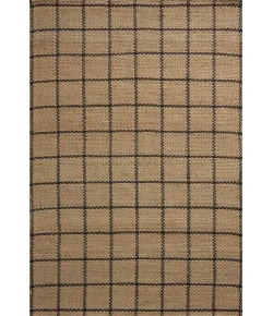 Chris Loves Julia x Loloi Fletcher Natural / Black FLE-01 2ft.-3in. X 3ft.-9in. Rect. Rug