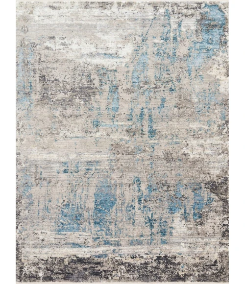 Loloi Franca Grey / Ocean FRN-05 18 in. X 18 in. Sample Rug