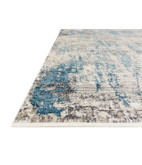 Loloi Franca Grey / Ocean FRN-05 18 in. X 18 in. Sample Rug