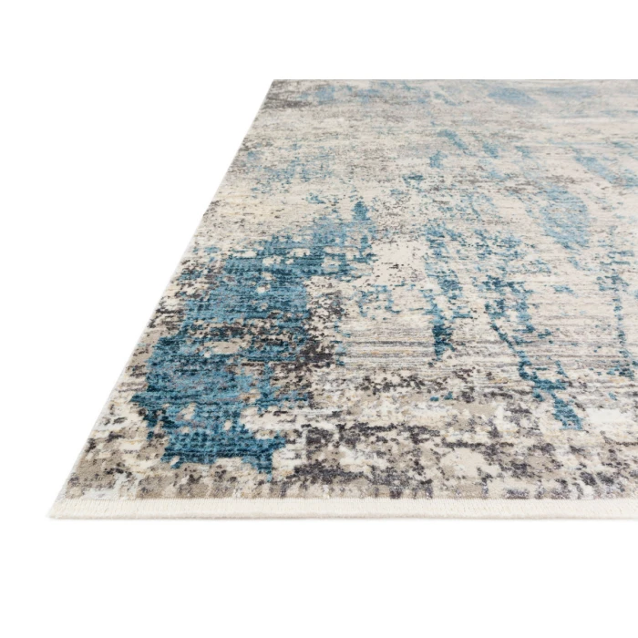 Loloi Franca Grey / Ocean FRN-05 18 in. X 18 in. Sample Rug