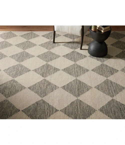 Chris Loves Julia x Loloi Francis Beige / Charcoal FRA-01 3 ft. 6 in. X 5 ft. 6 in. Rectangle Rug