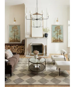 Chris Loves Julia x Loloi Francis Beige / Charcoal FRA-01 3 ft. 6 in. X 5 ft. 6 in. Rectangle Rug