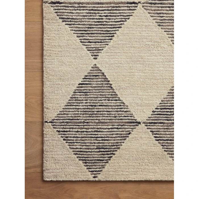 Chris Loves Julia x Loloi Francis Beige / Charcoal FRA-01 2 ft. 6 in. X 7 ft. 6 in. Rectangle Rug