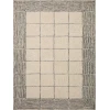 Chris Loves Julia x Loloi Francis Cream / Black FRA-02 3 ft. 6 in. X 5 ft. 6 in. Rectangle Rug