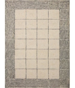 Chris Loves Julia x Loloi Francis Cream / Black FRA-02 3 ft. 6 in. X 5 ft. 6 in. Rectangle Rug