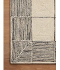 Chris Loves Julia x Loloi Francis Cream / Black FRA-02 3 ft. 6 in. X 5 ft. 6 in. Rectangle Rug