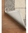 Chris Loves Julia x Loloi Francis Cream / Black FRA-02 3 ft. 6 in. X 5 ft. 6 in. Rectangle Rug