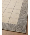 Chris Loves Julia x Loloi Francis Cream / Black FRA-02 3 ft. 6 in. X 5 ft. 6 in. Rectangle Rug