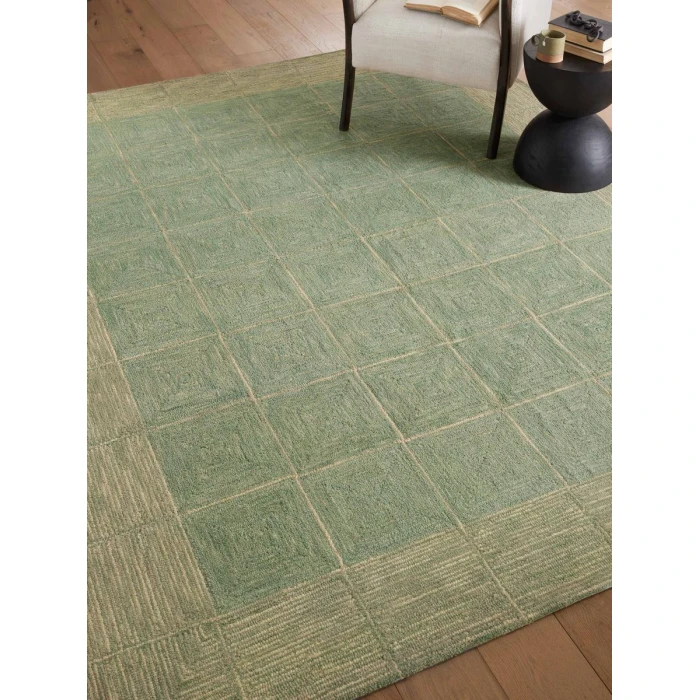 Chris Loves Julia x Loloi Francis Green / Natural FRA-02 2 ft. 6 in. X 9 ft. 9 in. Rectangle Rug