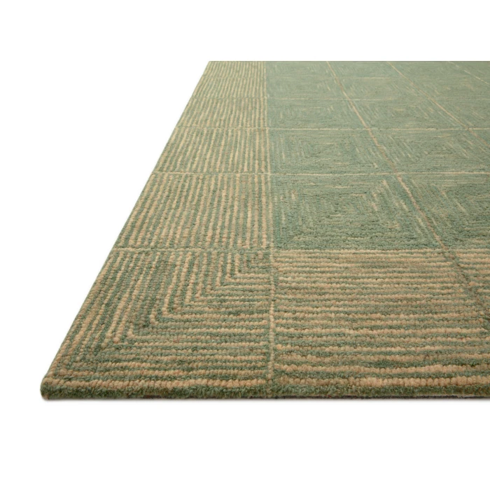 Chris Loves Julia x Loloi Francis Green / Natural FRA-02 2 ft. 6 in. X 9 ft. 9 in. Rectangle Rug