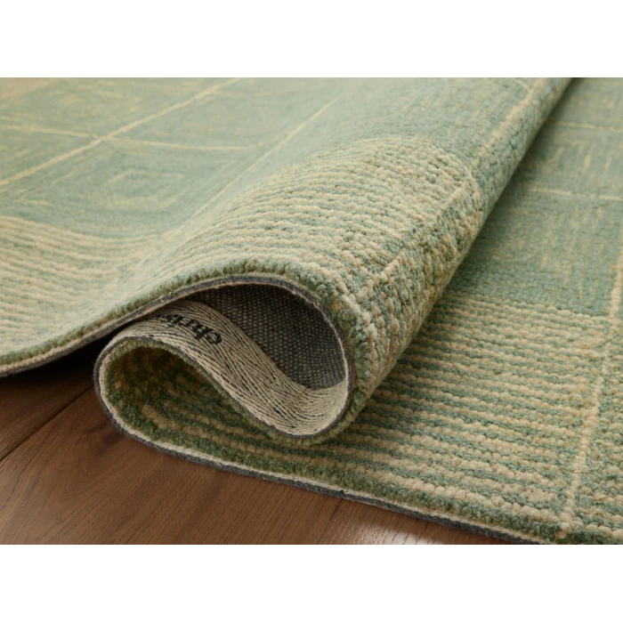 Chris Loves Julia x Loloi Francis Green / Natural FRA-02 2 ft. 6 in. X 9 ft. 9 in. Rectangle Rug