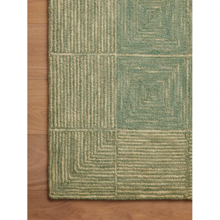 Chris Loves Julia x Loloi Francis Green / Natural FRA-02 2 ft. 6 in. X 9 ft. 9 in. Rectangle Rug