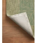 Chris Loves Julia x Loloi Francis Green / Natural FRA-02 7 ft. 9 in. X 9 ft. 9 in. Rectangle Rug