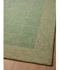 Chris Loves Julia x Loloi Francis Green / Natural FRA-02 7 ft. 9 in. X 9 ft. 9 in. Rectangle Rug