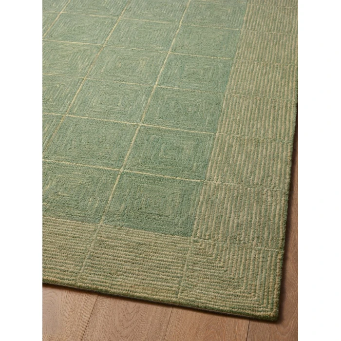 Chris Loves Julia x Loloi Francis Green / Natural FRA-02 2 ft. 6 in. X 9 ft. 9 in. Rectangle Rug