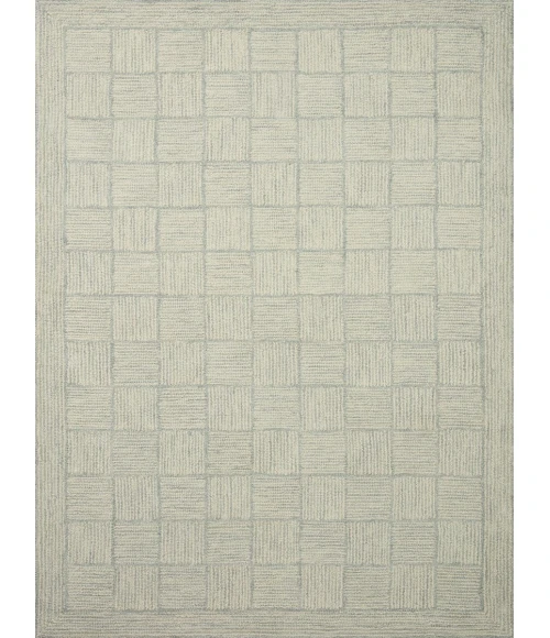 Chris Loves Julia x Loloi Francis Silver / Sky FRA-03 3 ft. 6 in. X 5 ft. 6 in. Rectangle Rug
