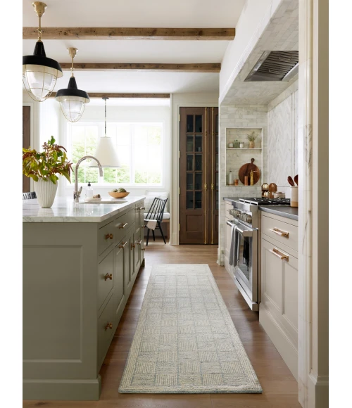 Chris Loves Julia x Loloi Francis Silver / Sky FRA-03 3 ft. 6 in. X 5 ft. 6 in. Rectangle Rug