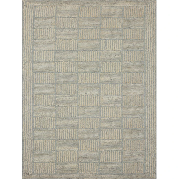 Chris Loves Julia x Loloi Francis Silver / Sky FRA-03 3 ft. 6 in. X 5 ft. 6 in. Rectangle Rug