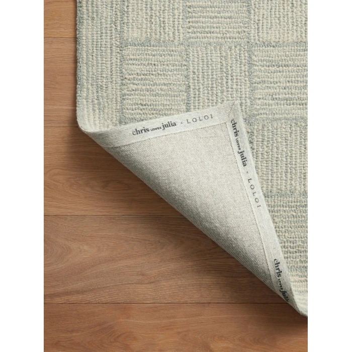 Chris Loves Julia x Loloi Francis Silver / Sky FRA-03 3 ft. 6 in. X 5 ft. 6 in. Rectangle Rug