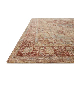 Loloi Gaia GAA-01 Gold / Brick Area Rug 9 ft. 3 in. X 12 ft. 10 in. Rectangle