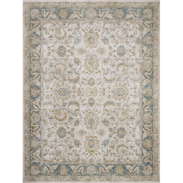 Loloi Gaia Natural / Ocean GAA-04 6 ft. 7 in. X 9 ft. 10 in. Rectangle Rug